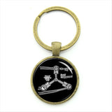 TAFREE Flux Compression Back To The Future Keychain 2018 Newest  Flux Capacitor Physicals Key Chain Gifts Jewelry KC391
