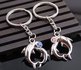 New Trendy Hot Sale 1 Pair Silver Key Chain Alloy Arrow Bow Love Keyrings Key Chains Lovers Ring Couples keychain for Gift 17343
