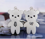 New Trendy Hot Sale 1 Pair Silver Key Chain Alloy Arrow Bow Love Keyrings Key Chains Lovers Ring Couples keychain for Gift 17343