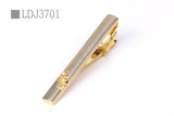 New Tie Clips Men's Metal Necktie Bar Crystal Dress Shirts Tie Pin For Wedding Ceremony Metal Gold Tie Clip Man Accessories