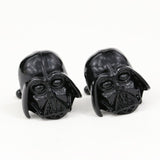 Star Wars Cufflinks Galactic Empire Imperial Stormtrooper Enamel Mask Shirt Brand Cuff Buttons Silver Plated Cuff Links Jewelry