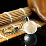 New Crystal Led Light Keychain Car Key Chain Key Ring Football Basketball Earth Ball Pendant Keyring For Favorite Sportsman Gift