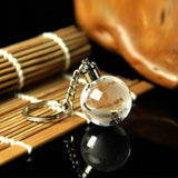 New Crystal Led Light Keychain Car Key Chain Key Ring Football Basketball Earth Ball Pendant Keyring For Favorite Sportsman Gift