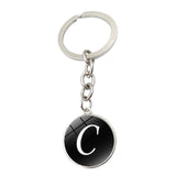 Alphabet Key Chain Ring 26 English Initial Letters name Keychains Car Wallet Handbags Accessories for Girls Women Men