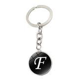 Alphabet Key Chain Ring 26 English Initial Letters name Keychains Car Wallet Handbags Accessories for Girls Women Men