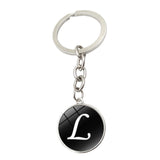 Alphabet Key Chain Ring 26 English Initial Letters name Keychains Car Wallet Handbags Accessories for Girls Women Men